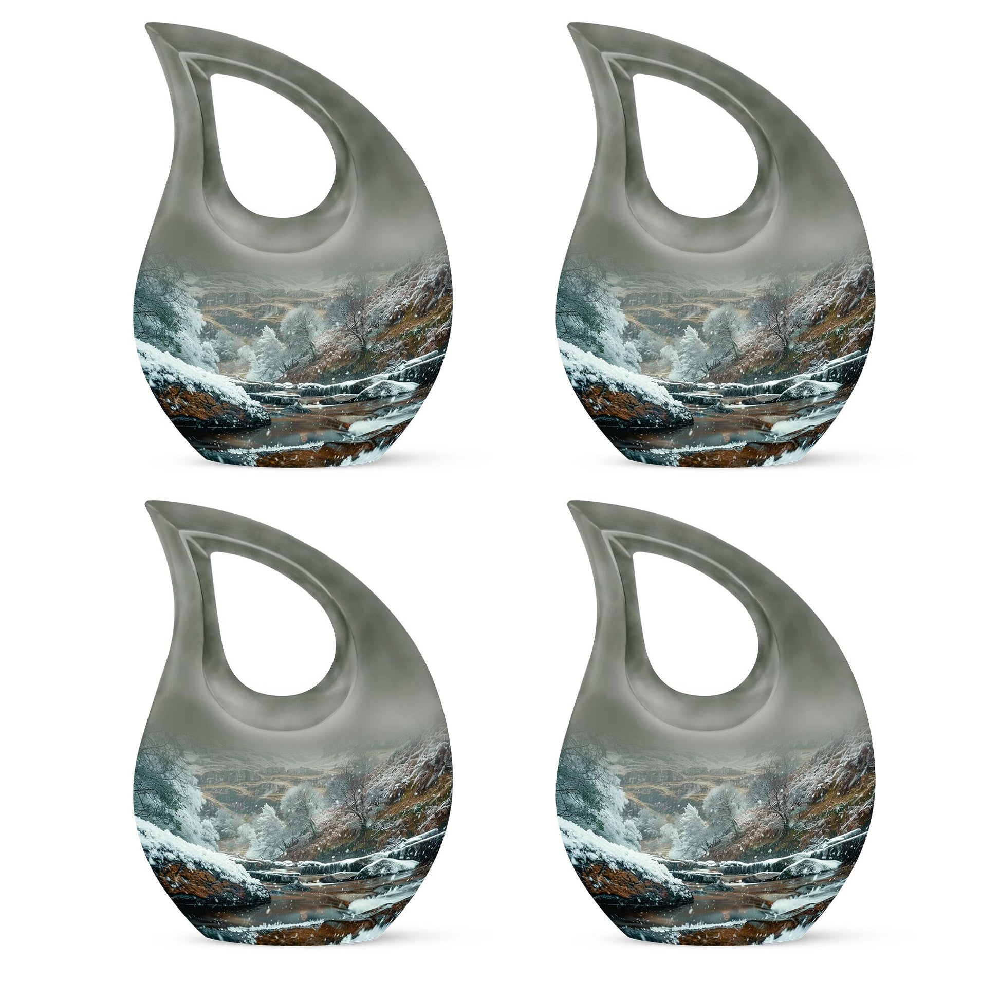 Mountains themed Medium Size Urn 