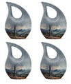 Cross Drop design Mountains Urn, 