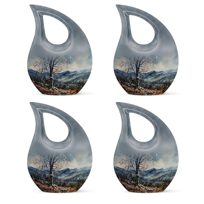 Cross Drop design Mountains Urn, 