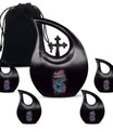 10-inch dragon themed cross drop large metal cremation urn 