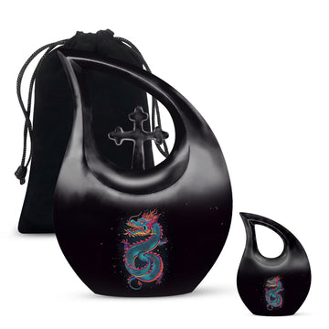 10 inch large Urn with 1 Keepsake 3 Inch Urn