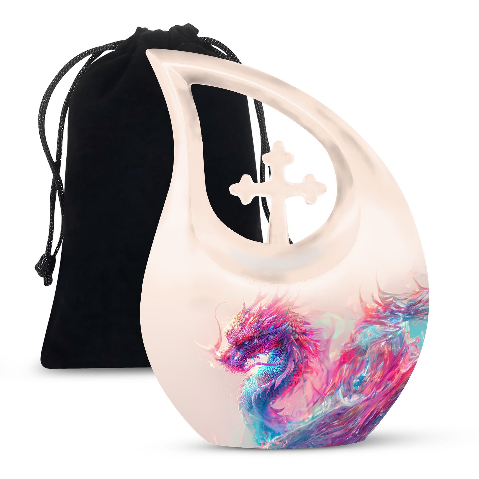 Affordable 10-inch aluminium Dragon Urn 