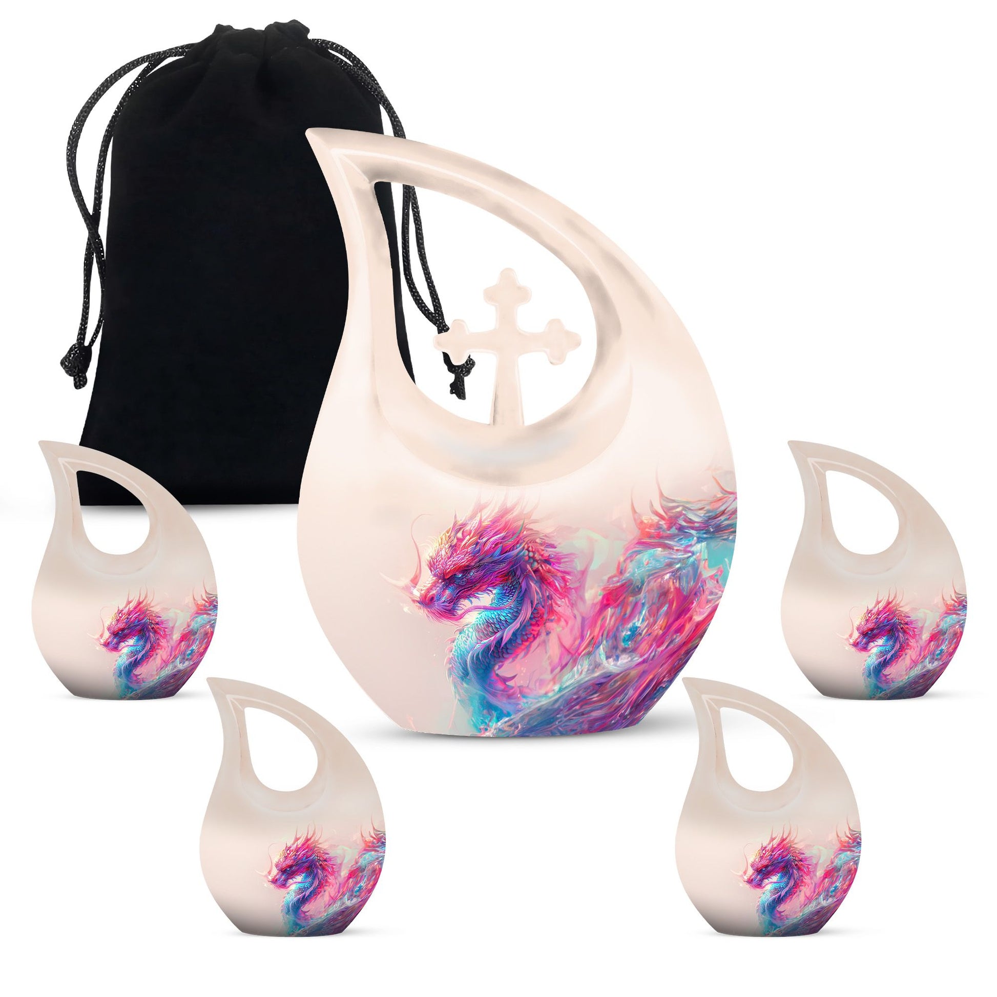 Affordable 10-inch aluminium Dragon Urn 