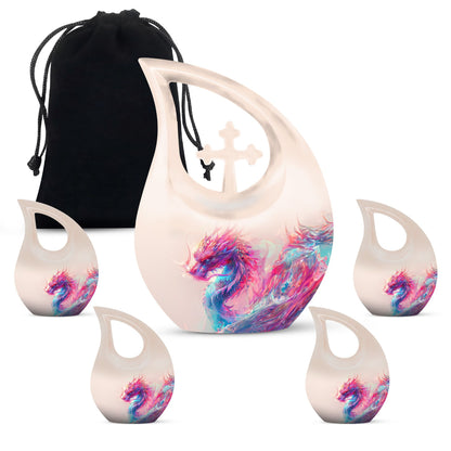 Affordable 10-inch aluminium Dragon Urn 