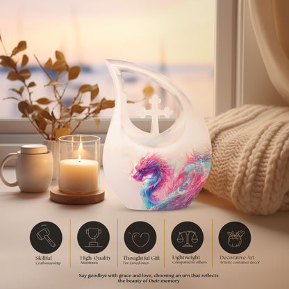 Affordable 10-inch aluminium Dragon Urn 