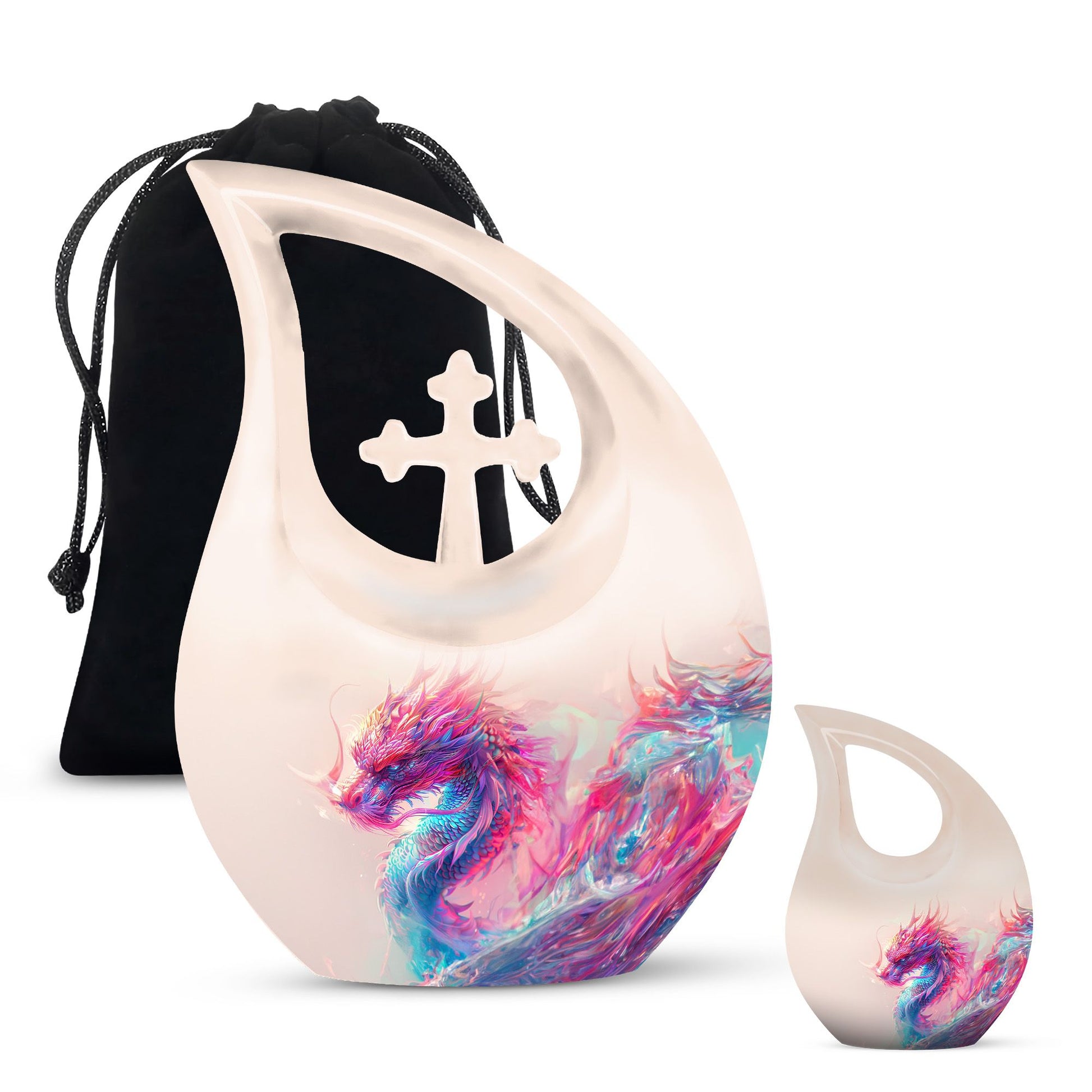 Affordable 10-inch aluminium Dragon Urn 