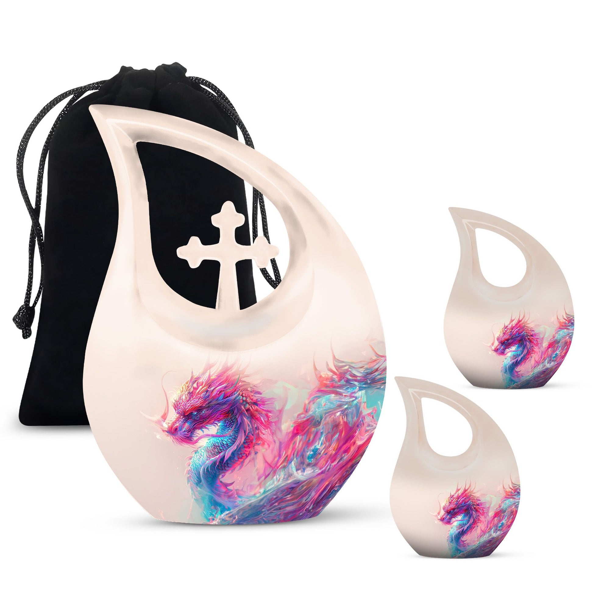 Affordable 10-inch aluminium Dragon Urn 