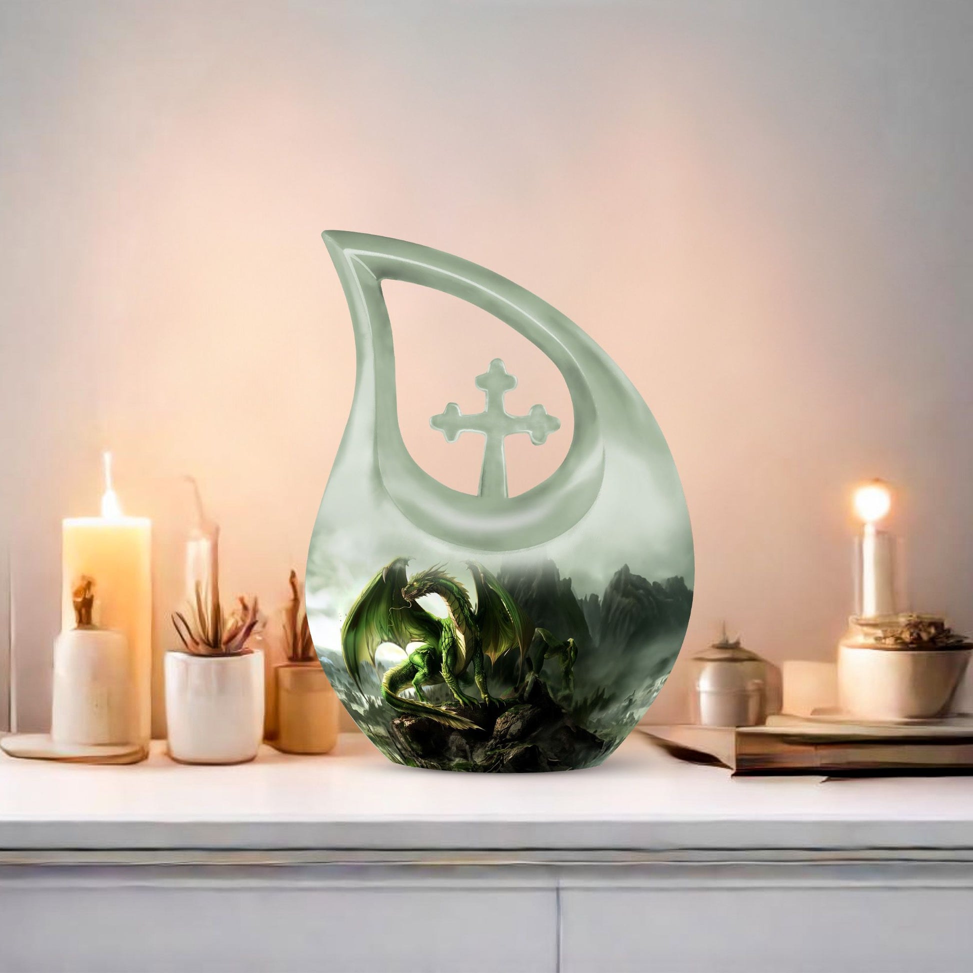 10-inch Dragon Urn 