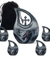 10 Inch Dragon-themed Cross Drop urn 