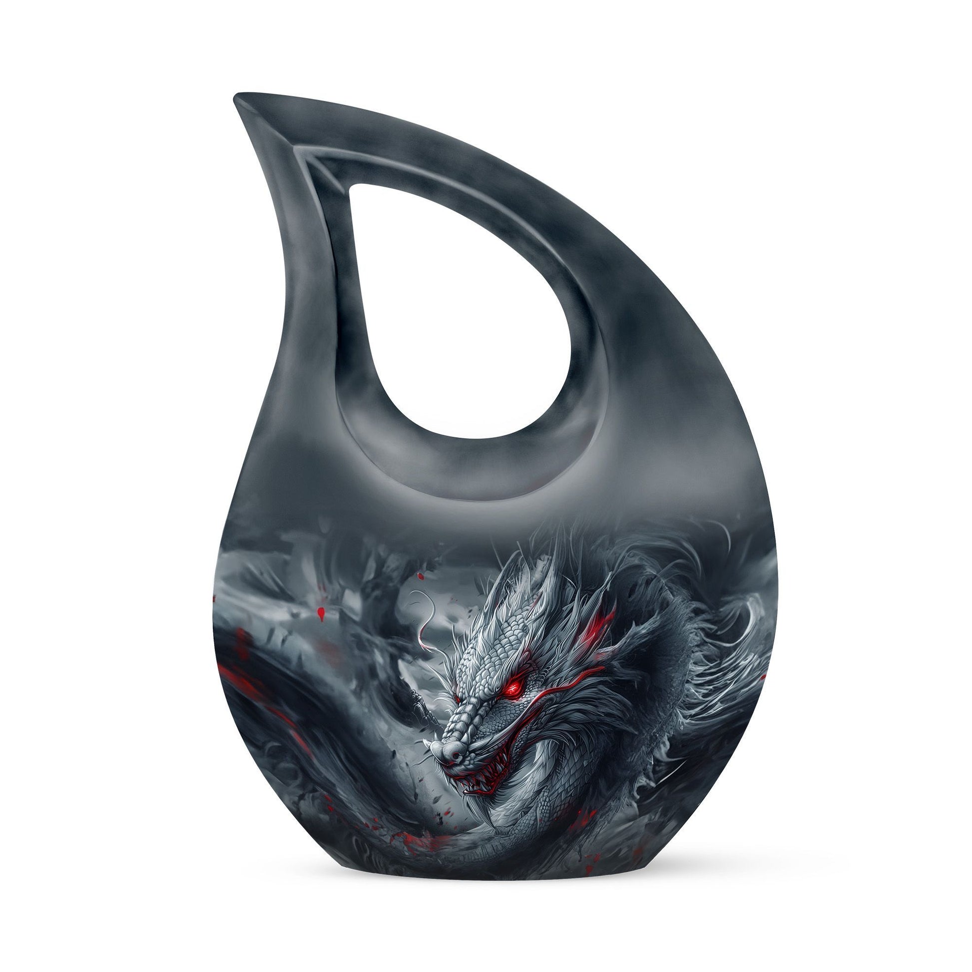 10 Inch Dragon-themed Cross Drop urn 