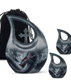 10 Inch Dragon-themed Cross Drop urn 