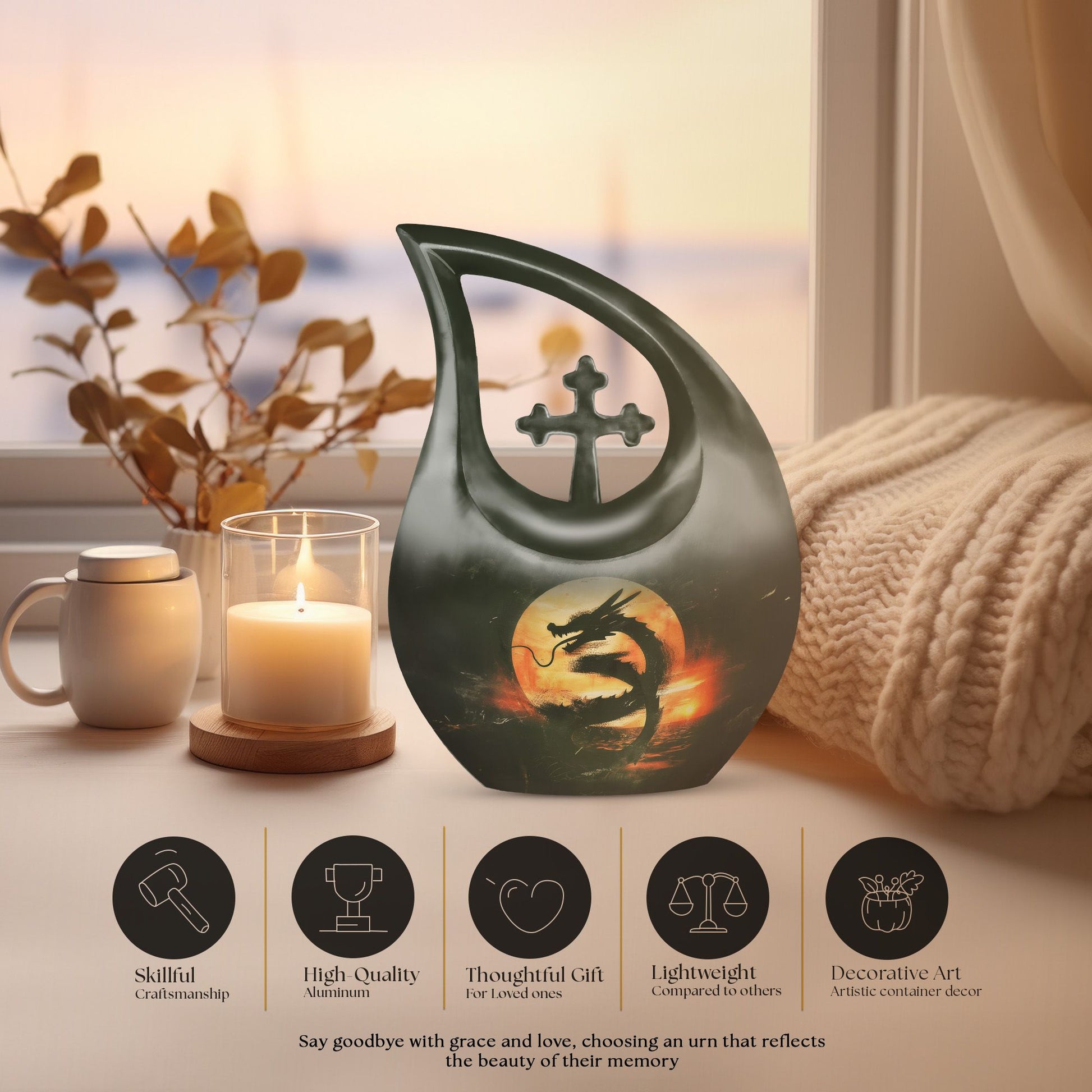 Affordable Dragon Urn 