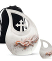 10-inch Dragon themed, Cross Drop design cremation urn