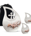 10-inch Dragon themed, Cross Drop design cremation urn