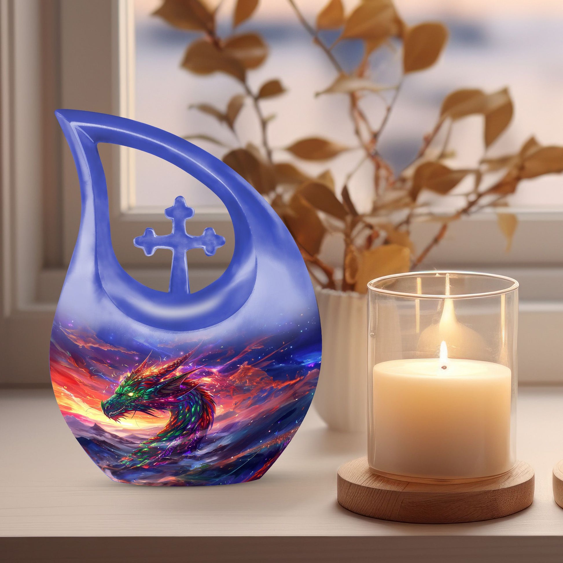 10-inch Dragon Urn, 