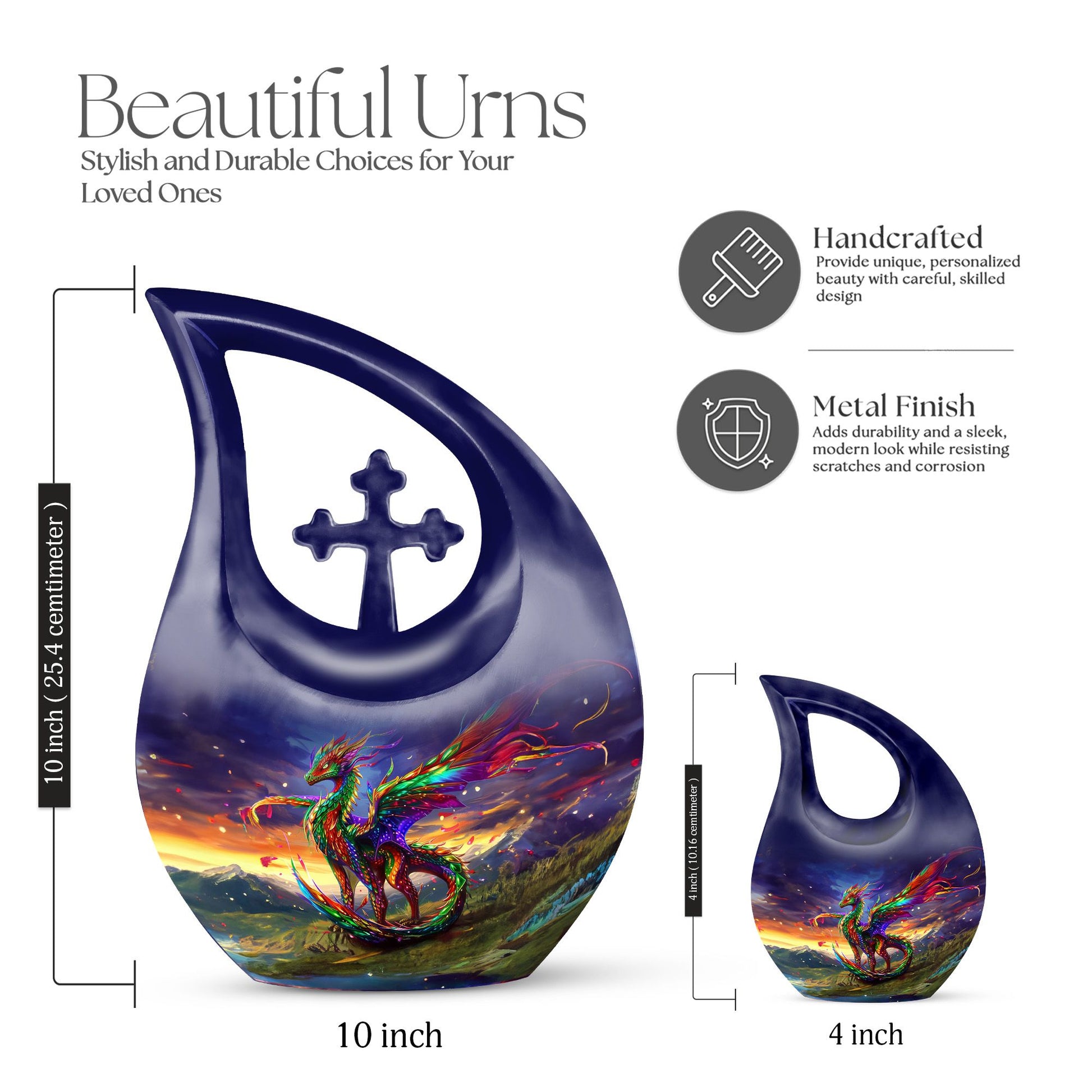 Affordable 10-inch Dragon Urn 