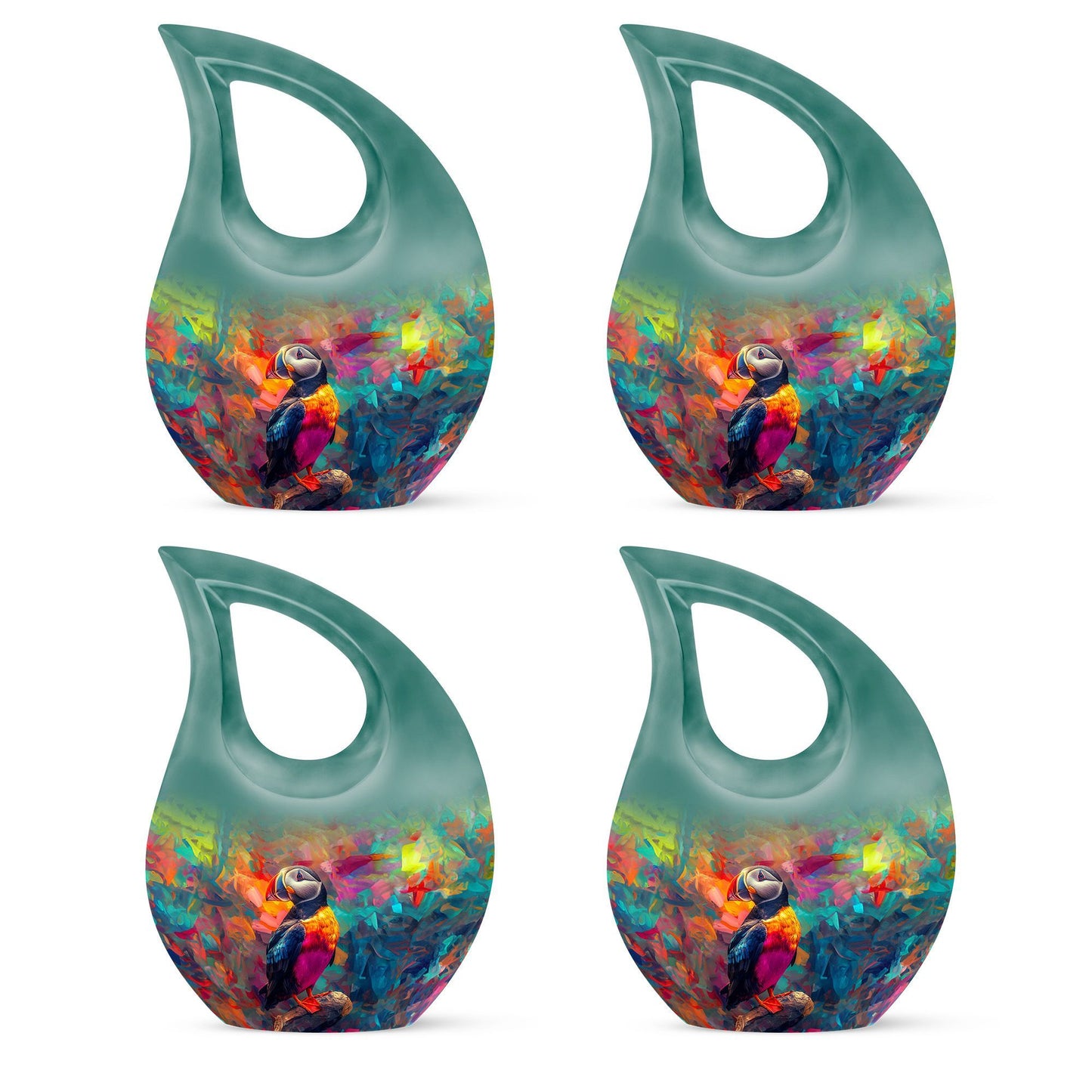 10-inch Puffin Bird themed Cross Drop design 