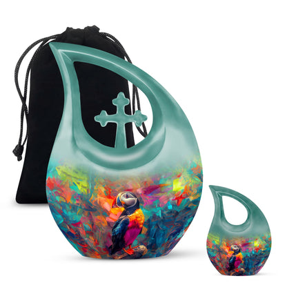 10-inch Puffin Bird themed Cross Drop design 