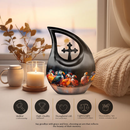 10-inch Puffin Bird Urn 