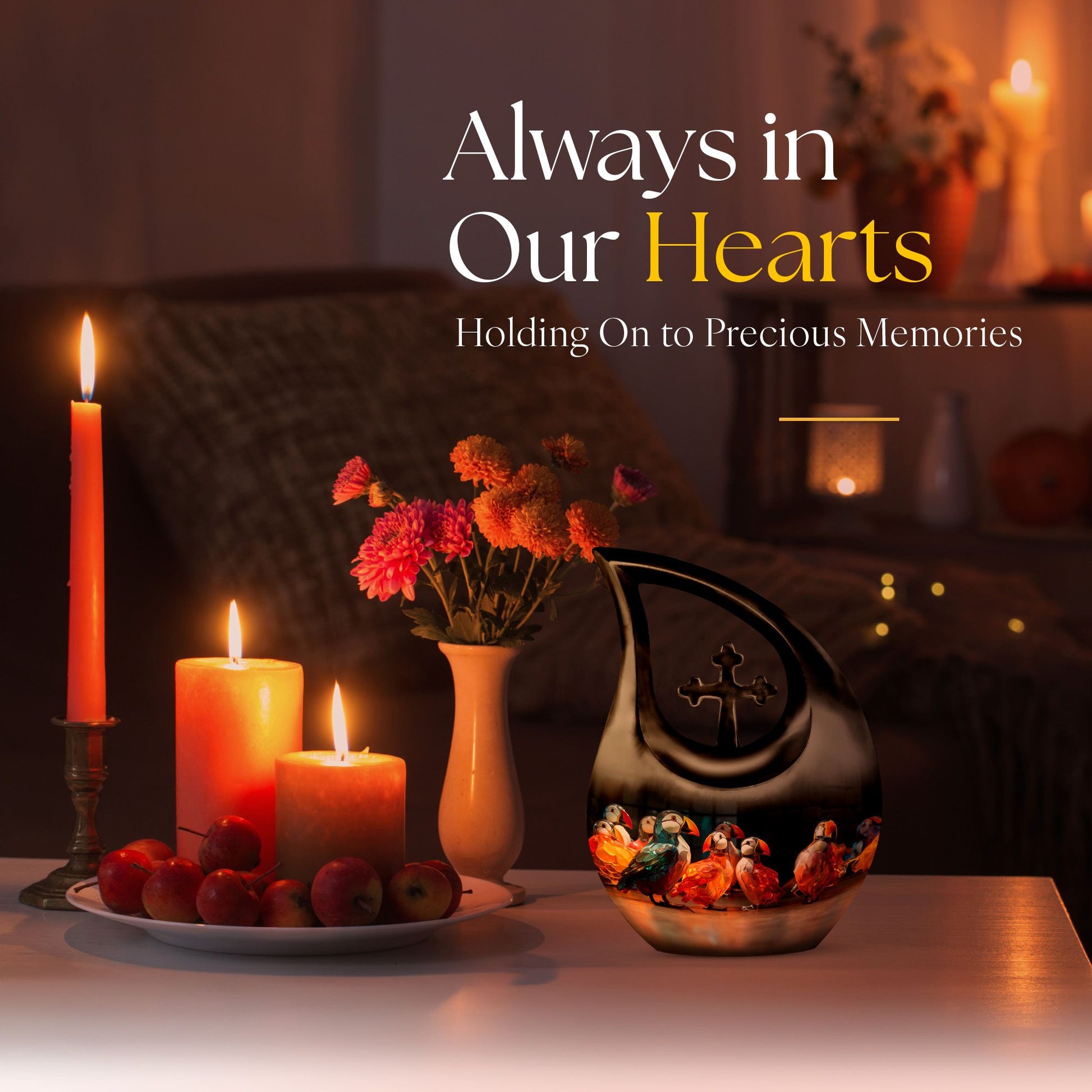 10-inch Puffin Bird Urn 