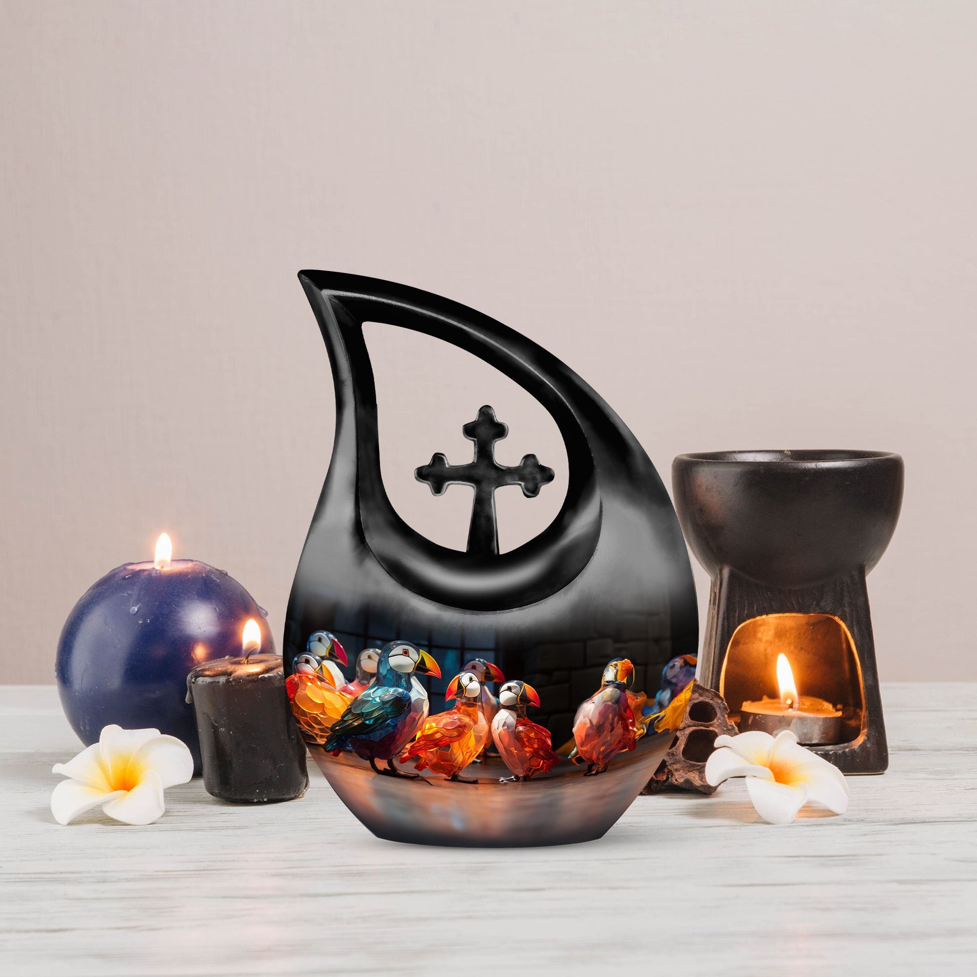 10-inch Puffin Bird Urn 