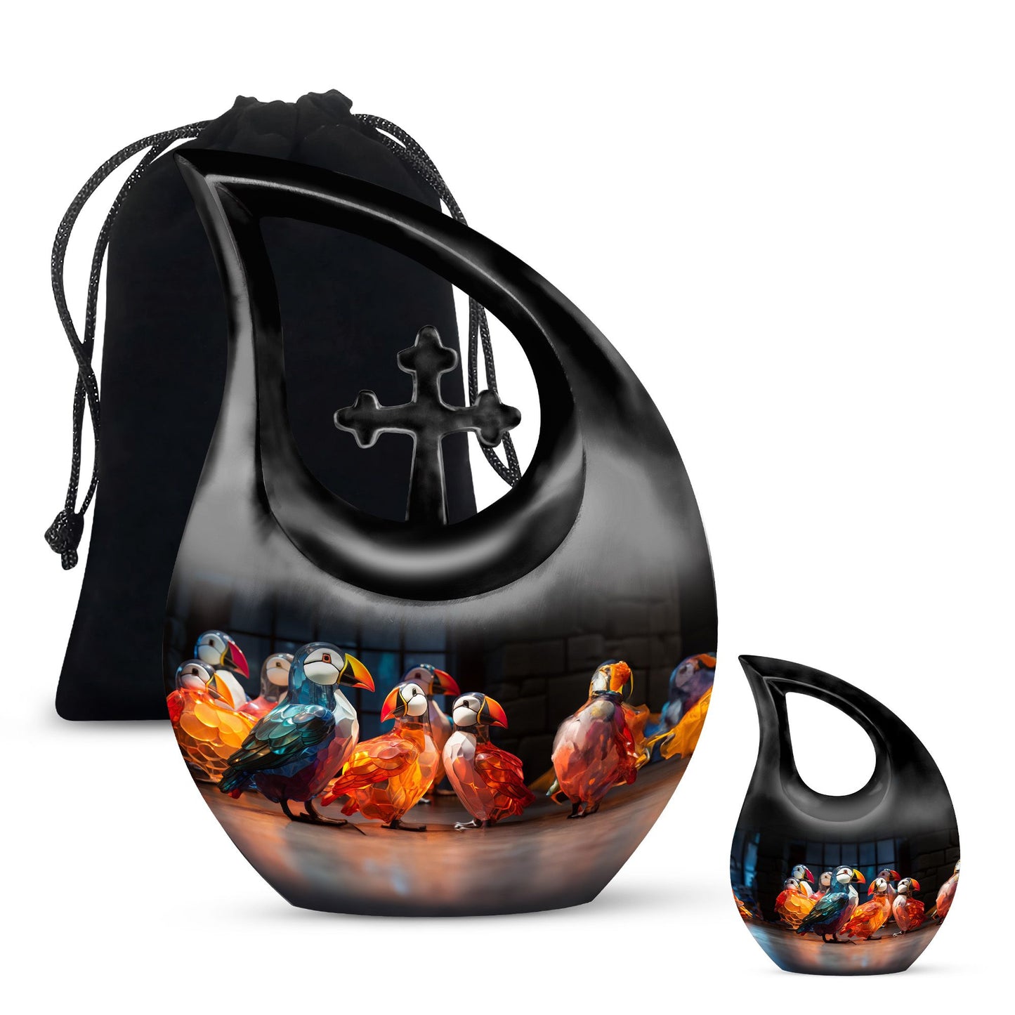 10-inch Puffin Bird Urn 