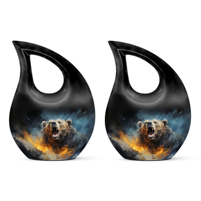10-inch Grizzly Bear Memorial Urn