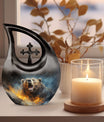 10-inch Grizzly Bear Memorial Urn