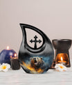 10-inch Grizzly Bear Memorial Urn