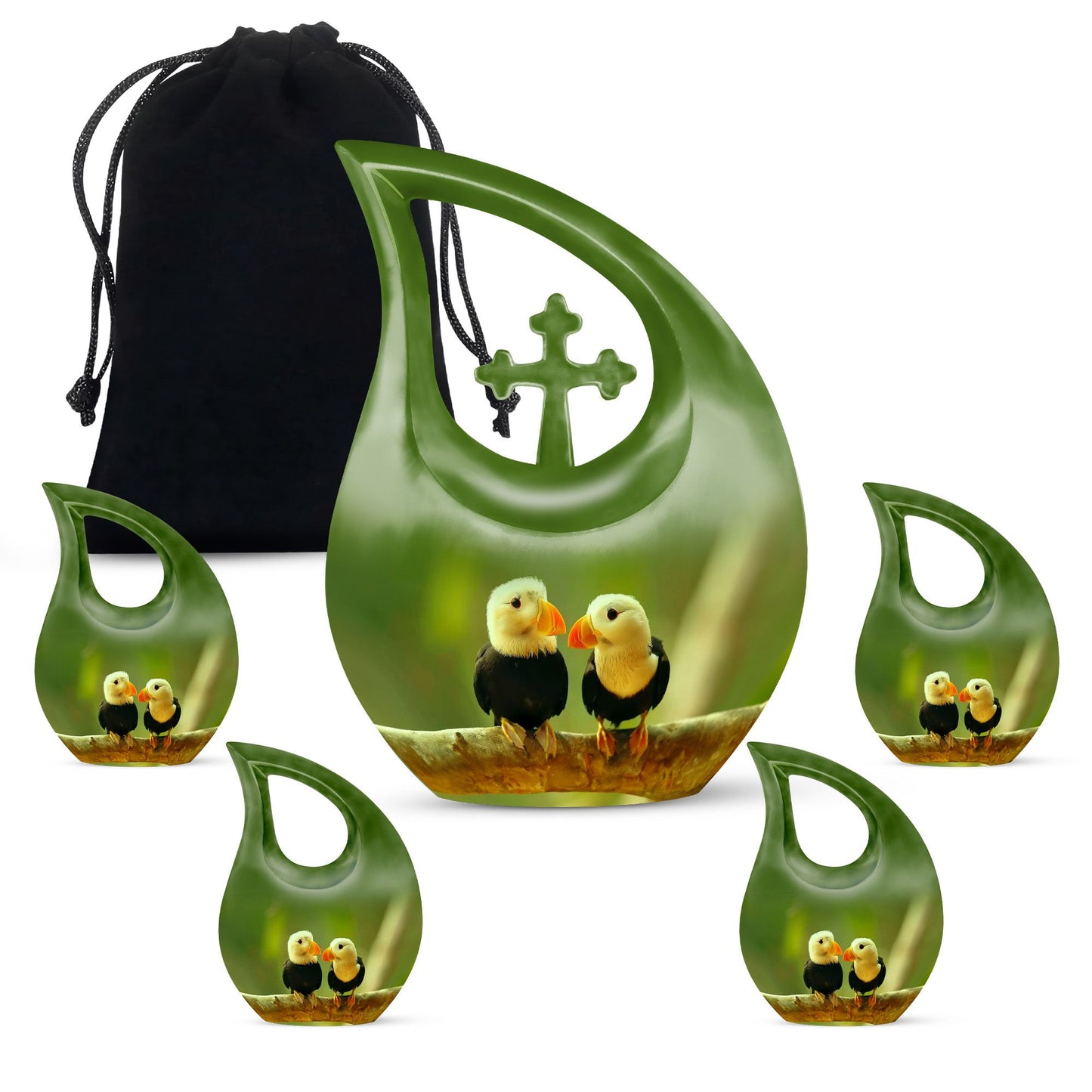 10-inch Puffin Bird Urn 