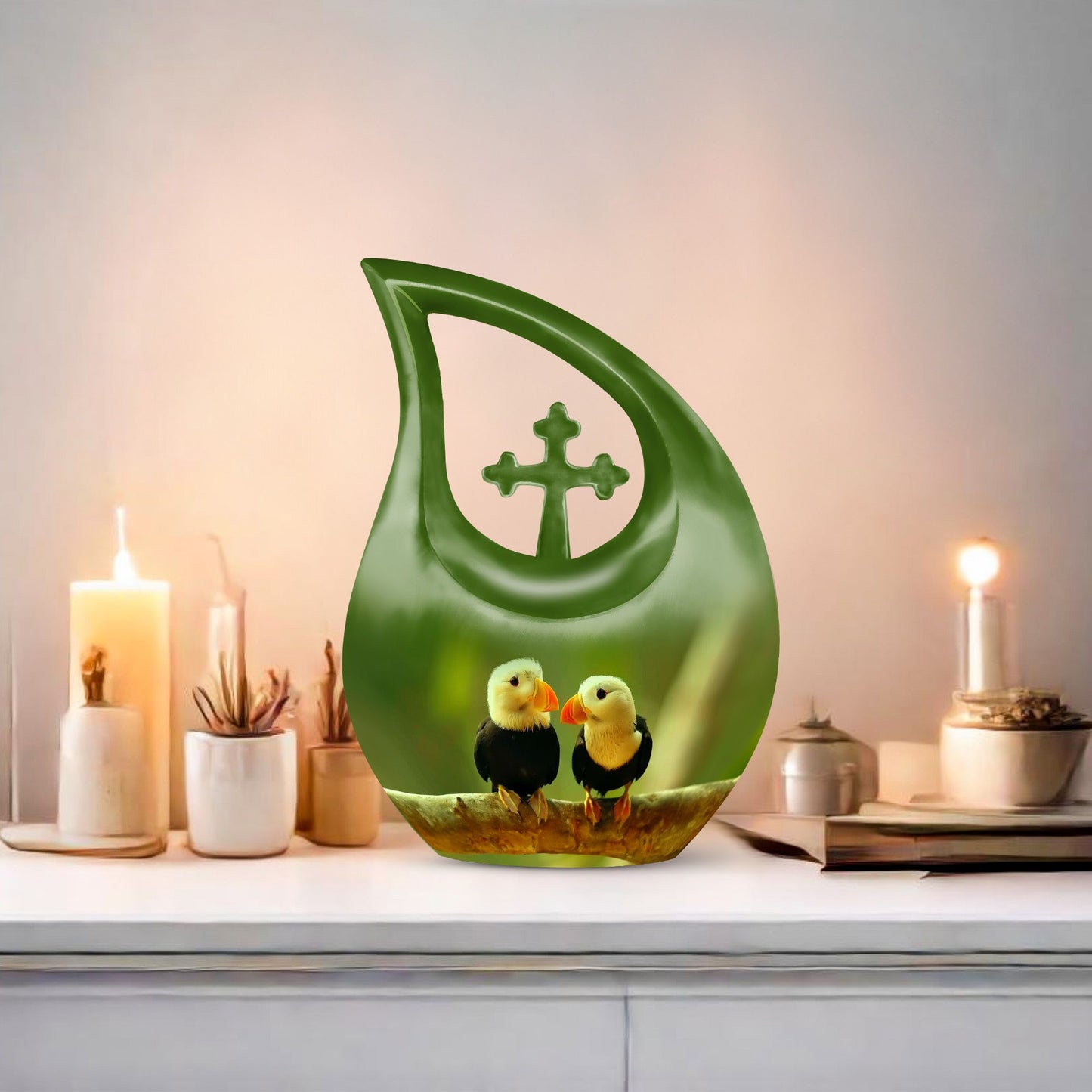 10-inch Puffin Bird Urn 