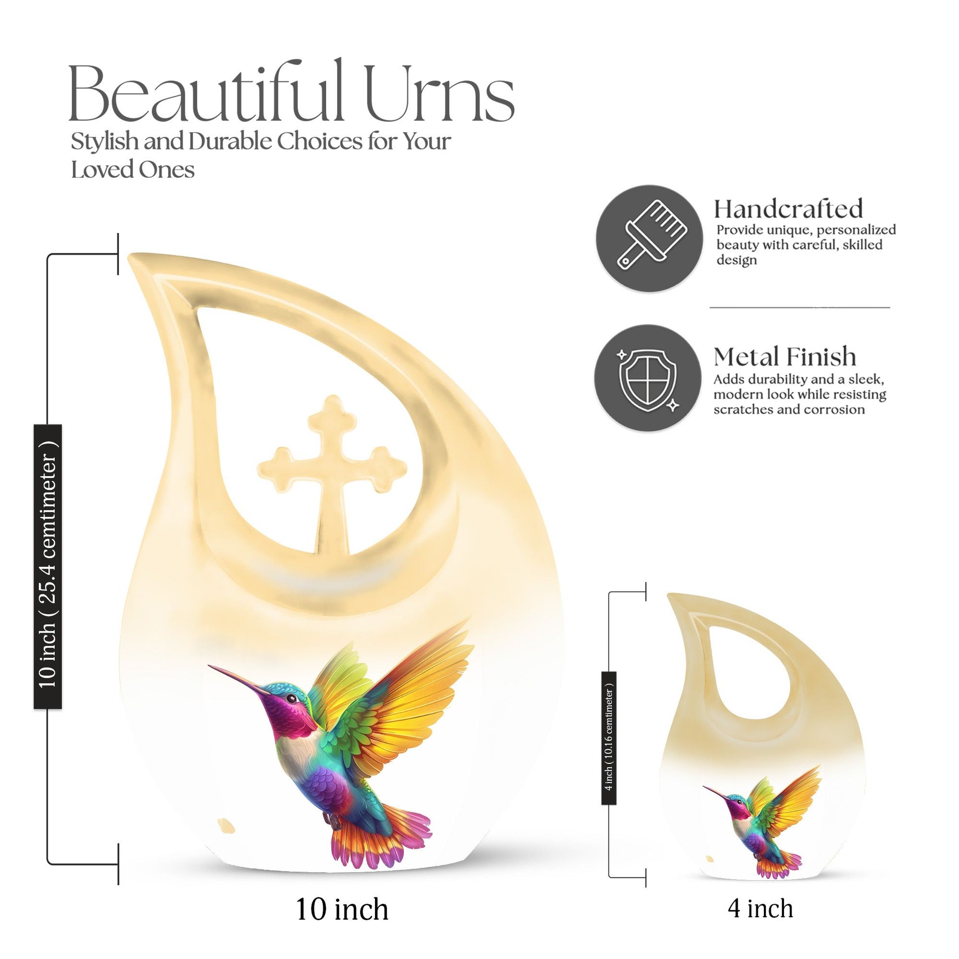 10-inch Humming Bird Urn 