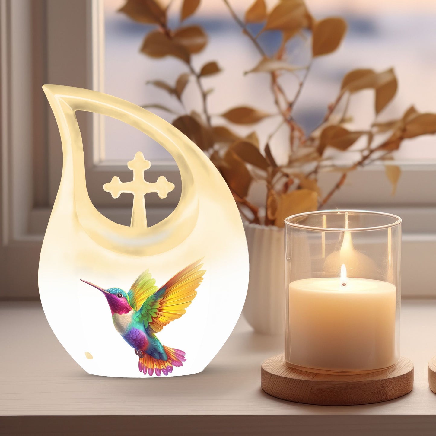 10-inch Humming Bird Urn 