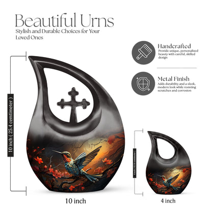 10-inch Humming Bird Urn 
