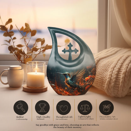 10-inch Humming Bird Urn, 