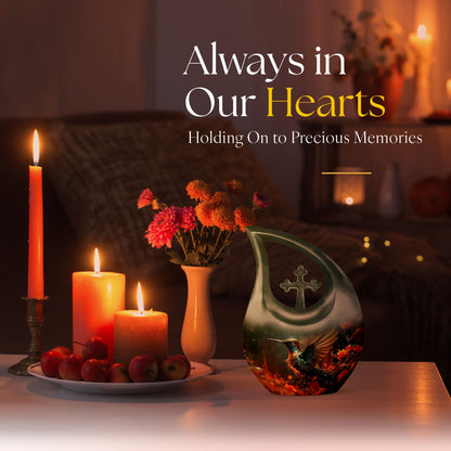 10-inch Humming Bird Urn, 