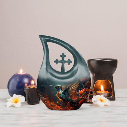 10-inch Humming Bird Urn, 