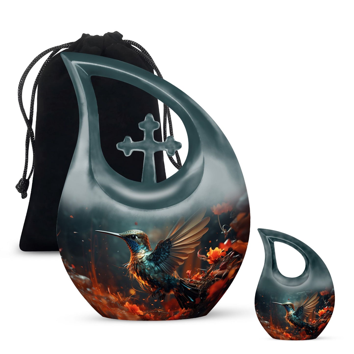 10-inch Humming Bird Urn, 