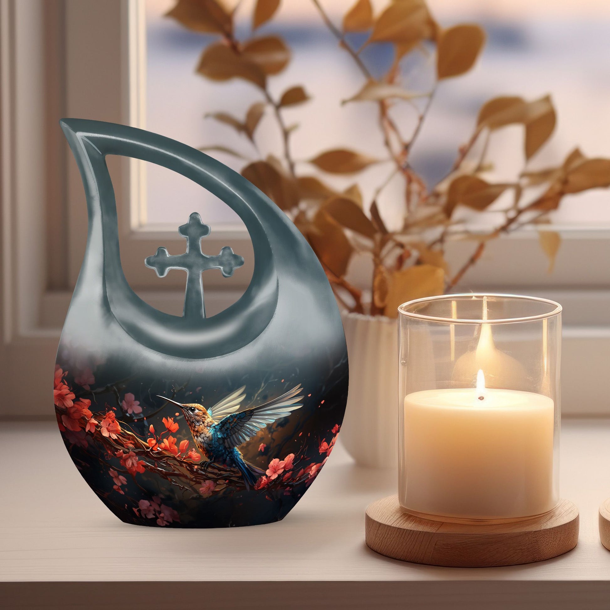 10-inch Humming Bird Urn 