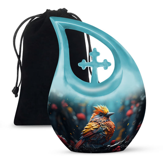 10-inch Cardinal Bird Urn