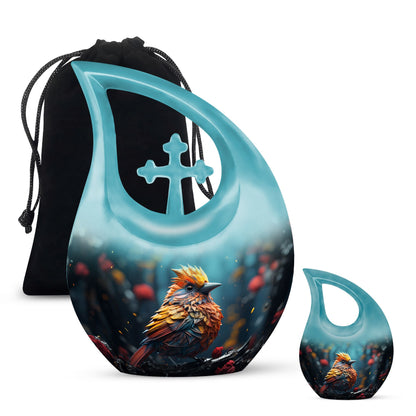 10-inch Cardinal Bird Urn