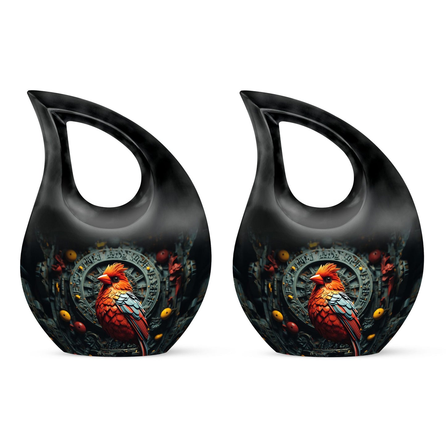 10 inch Cardinal Bird themed Memorial Urn 