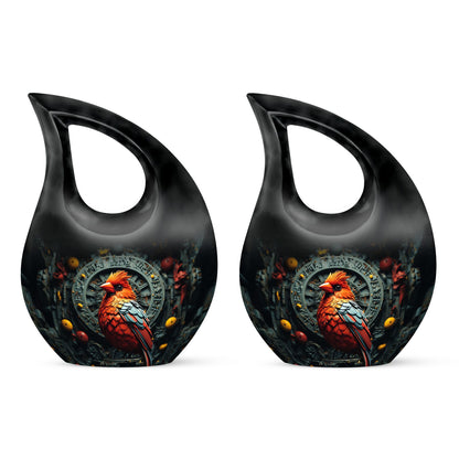 10 inch Cardinal Bird themed Memorial Urn 
