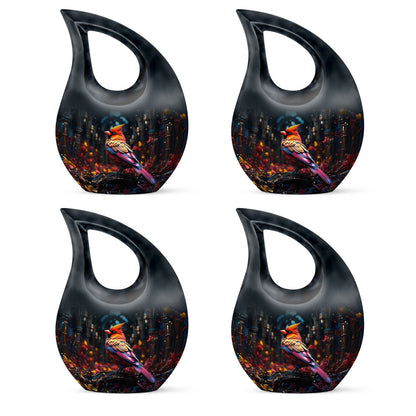 10-inch Cardinal Bird Urn