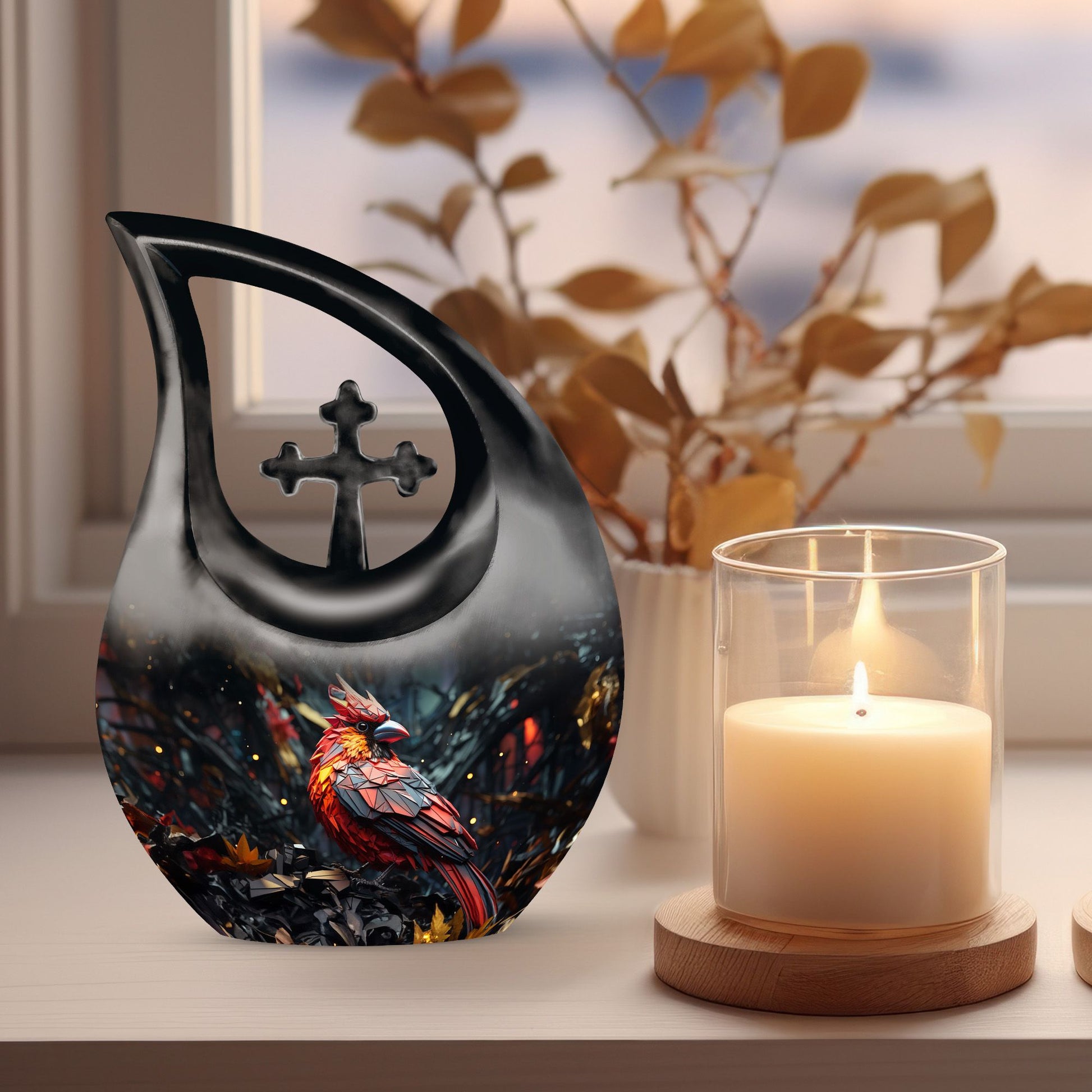 Affordable Cardinal Bird Urn 
