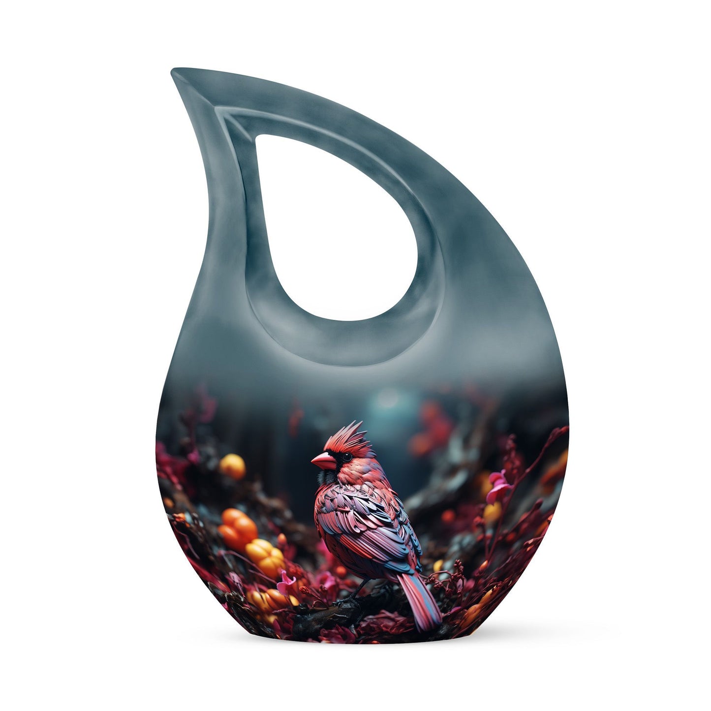 10-inch Cardinal Bird Urn