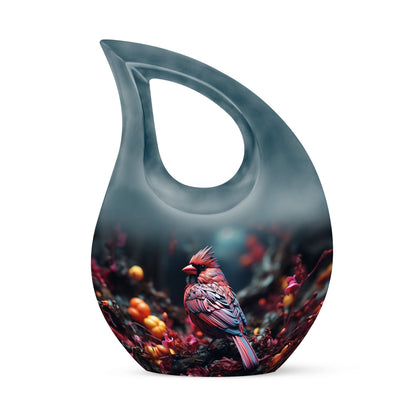 10-inch Cardinal Bird Urn