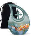 10 inch Cross Drop Humming Bird Urn 