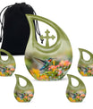 10-inch Humming Bird Cross Drop Memorial Urn,
