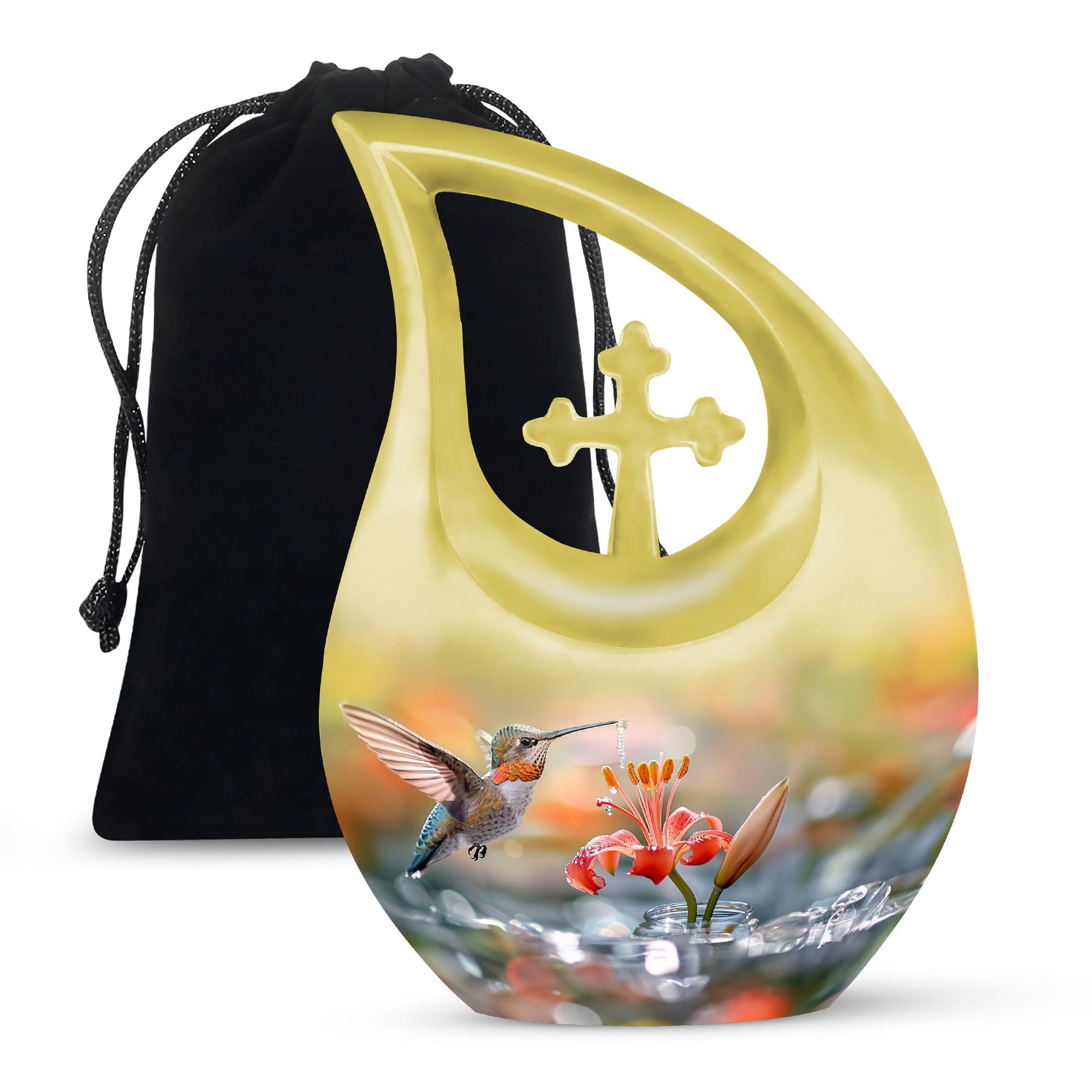 10-Inch Humming Bird Urn, 